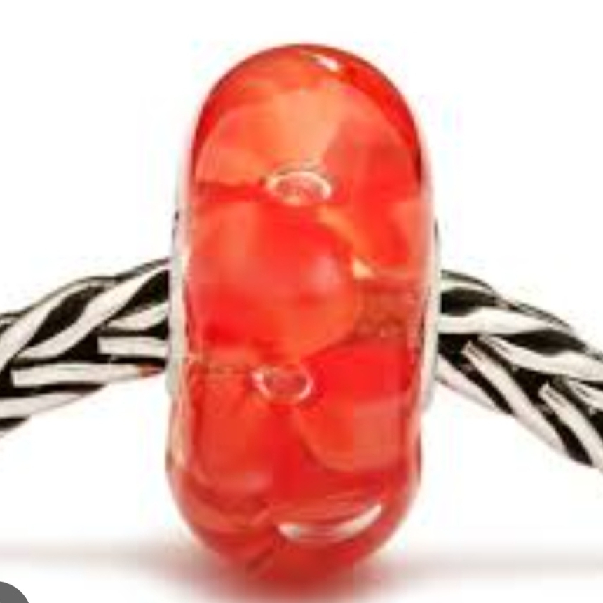 Trollbeads Fiery Red Glass Bead 25$